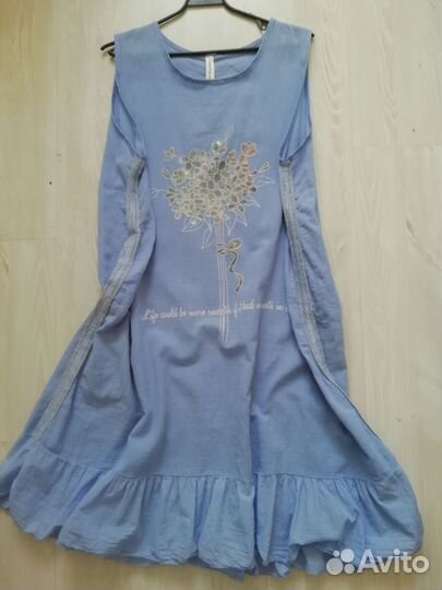 Платья льняные и кружевное