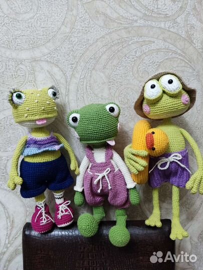 Игрушки ручной работы из полухлопка и плюша