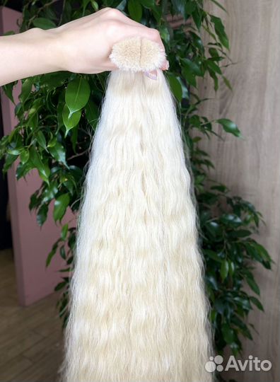 Натуральные волосы, 40см, кудри, надёжно