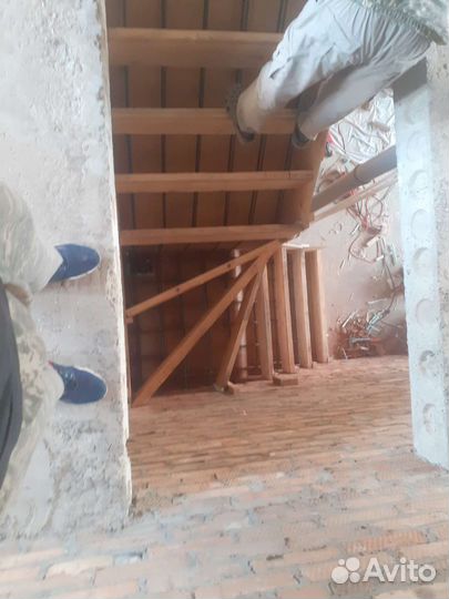 Монтаж монолитных лестниц