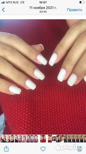 Наращивание ногтей любой длинны