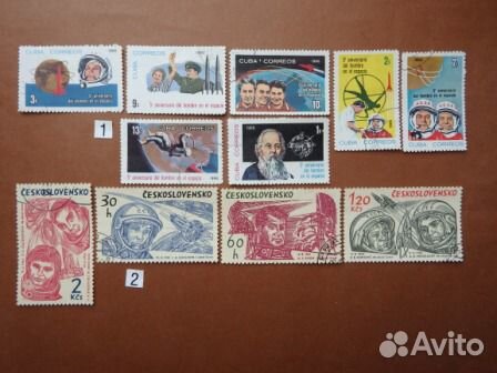 Почтовые марки о космосе