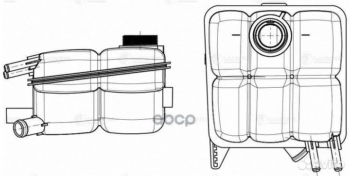 Бачок расширит. охл. жидкости для а/м fordfocus
