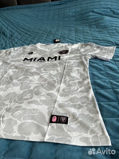 Футболка bape inter miami белая