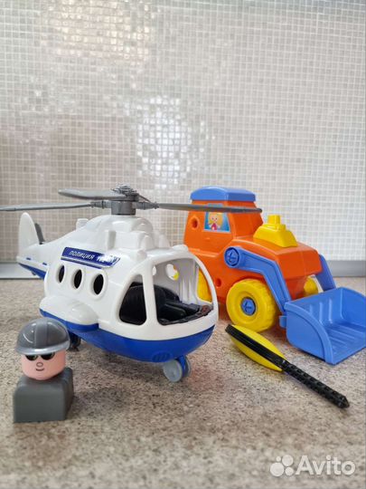 Вертолет полесье, трактор разборный