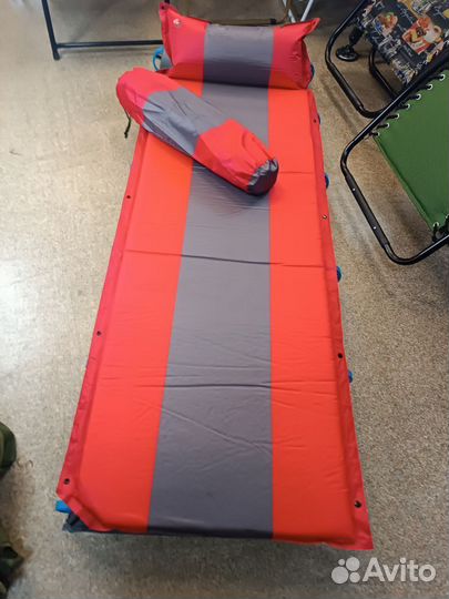 Самонадувающийся коврик с подушкой 3см