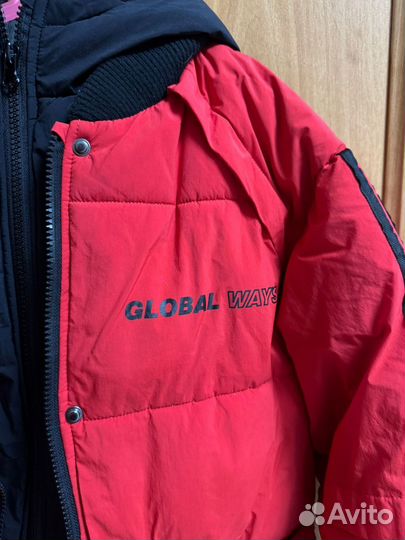 Пуховик зимний для мальчика 140