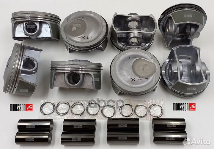 Поршень кольца комплект Porsche 4.8T M4851 на 1