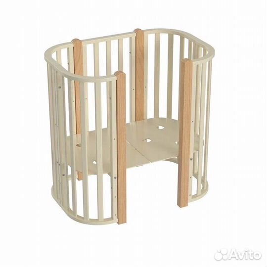 Кроватка-трансформер Marita 5в1 слоновая кость/бук