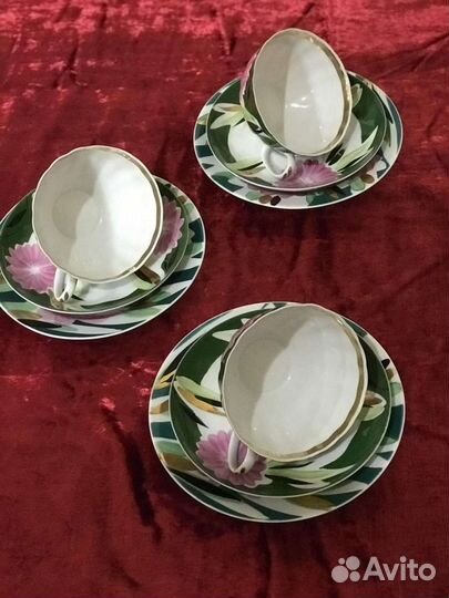 Чайные пары Дулево,Астры