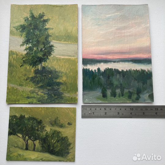 Этюд маслом пейзаж