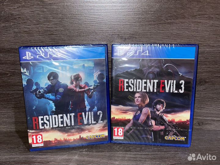 Игры PS4 Resident evil 2 - 3 запечатанная