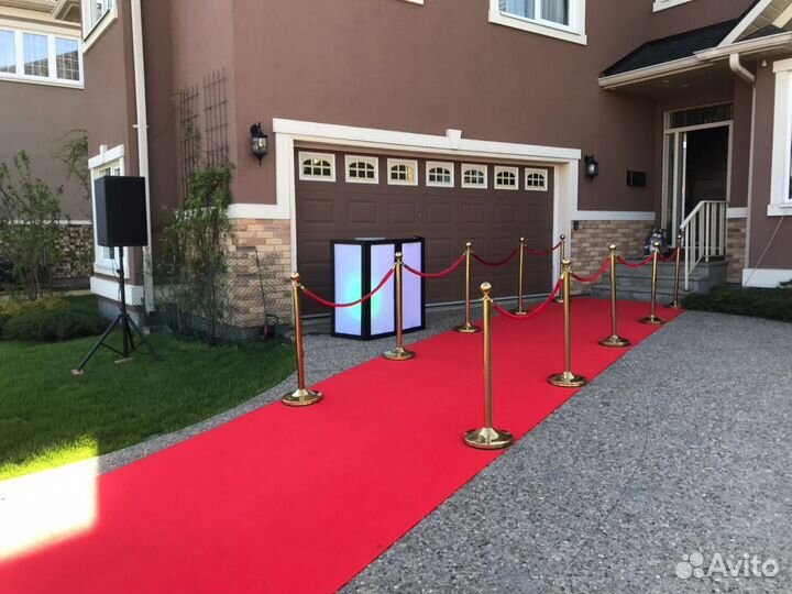 Красная ковровая дорожка и чёрная
