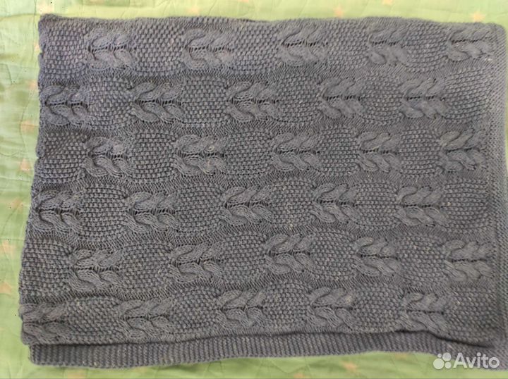 Вязанный плед детский mothercare