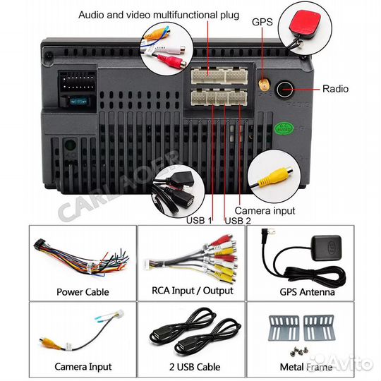 Магнитола 2 din Android GPS навигация 7