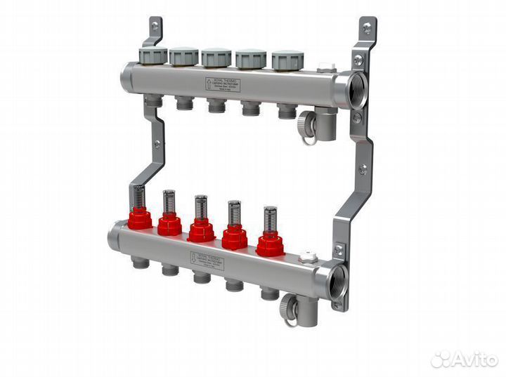 Коллектор нерж. в сборе с расходомерами 1