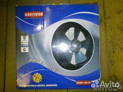 Вентилятор осевой-вытяжной встраиваемый