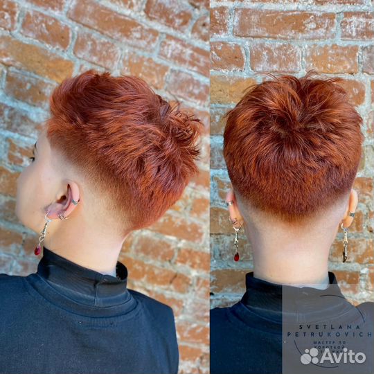 Короткая стрижка женская / мужская стрижка
