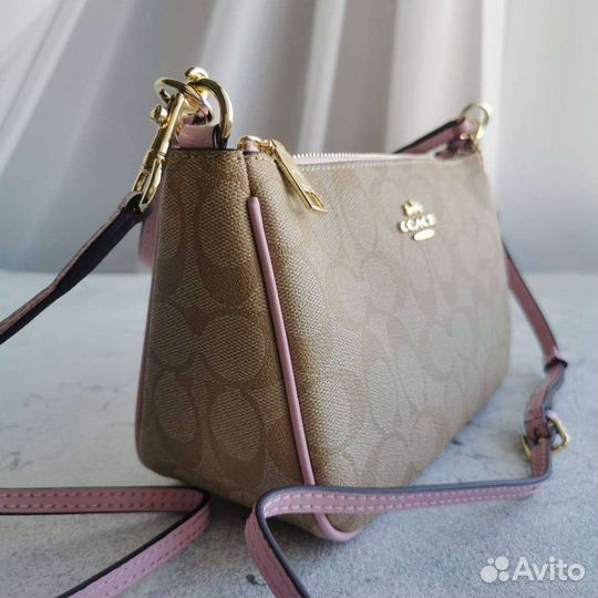 Сумка натуральная кожа coach