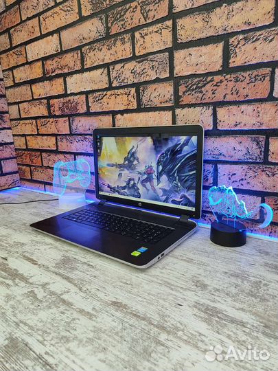 Игровой 17,3д HP i5 4Gb Видео 12 озу SSD