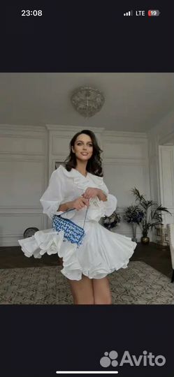 Юбка плиссерованная белая S