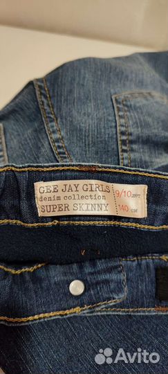 Утеплённые джинсы для девочки gloria jeans 140 см