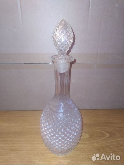 Графин, богемское стекло, Н-29,5 см, 0,5 л