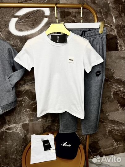 Крутейший спортивный костюм тройка Boss премиум