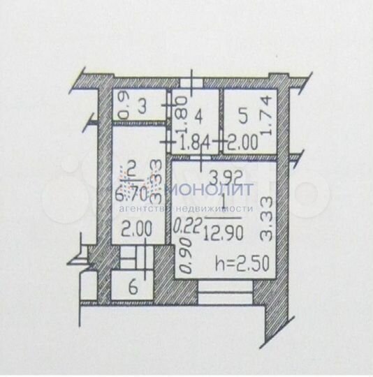 1-к. квартира, 30 м², 1/9 эт.