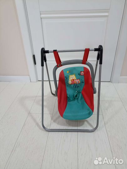 Качели, стульчик, кроватка для кукол