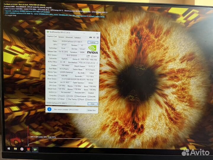 Видеокарта GTX 1050ti 4gb