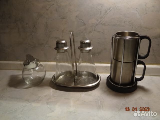 Соусница-маслёнка двойная с дозатором