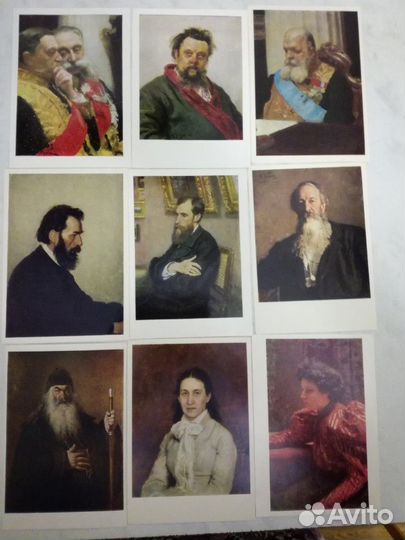 Открытки картин Репина и разных художников