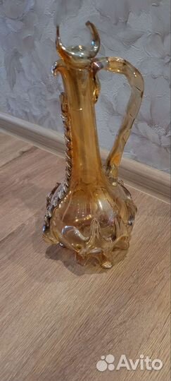 Ваза цветное стекло СССР