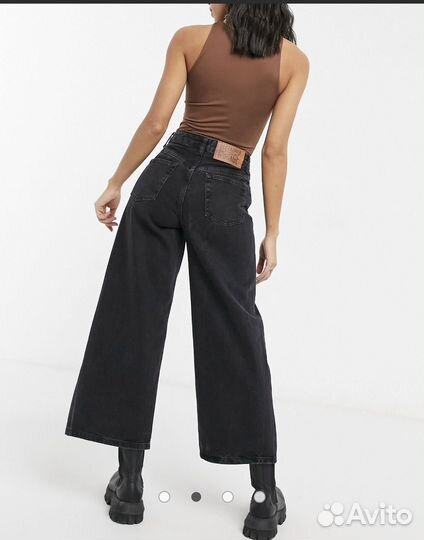 Черные широкие джинсы Reclaimed Vintage ASOS