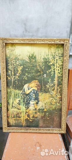 Картина Алёнушка 1961г СССР