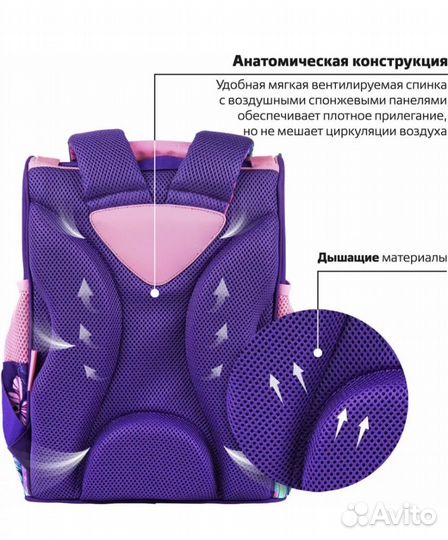 Ранец рюкзак в школу для девочки новый