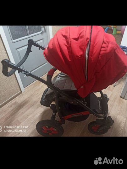 Коляска 2 в 1 Camarelo Sevilla. красная