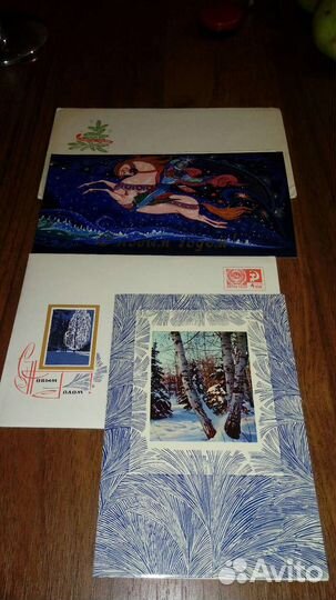 Открытки новогодние СССР