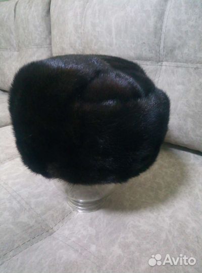 Норковая шапка мужская