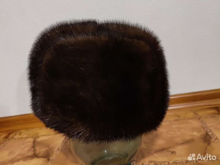 Норковая шапка мужская 56-58 размер
