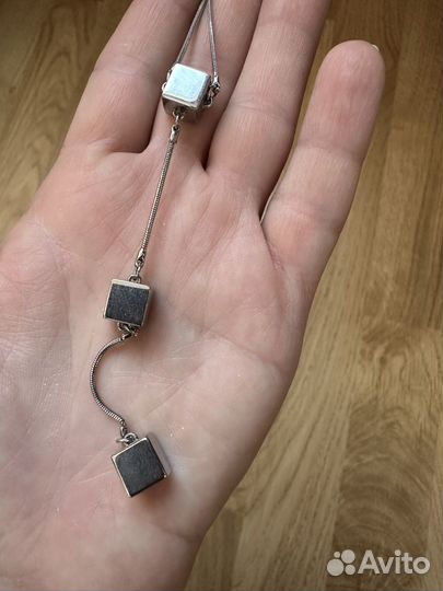 Цепочка колье под серебро
