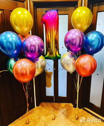 Гелиевые шары хром цифры бесплатная доставка