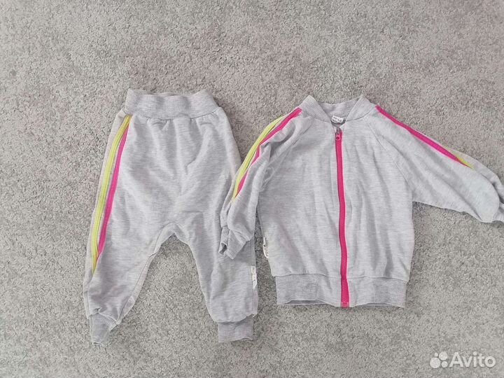 Вещи пакетом на девочку 74-86 размер