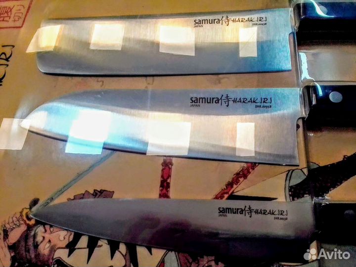 Набор из 5-ти кухонных ножей Samura Harakiri