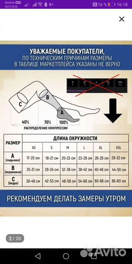 Компрессионные чулки 2 класс