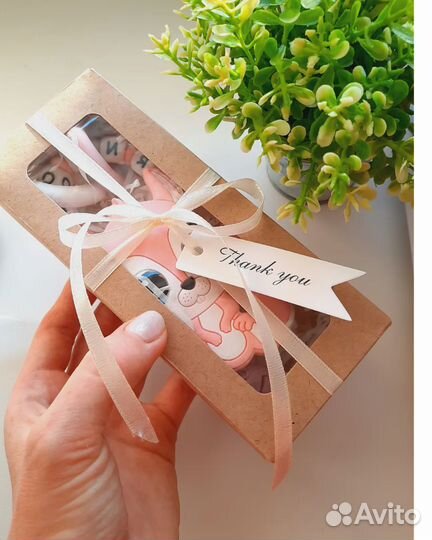 Именной держатель для соски,прорезыватель грызунок