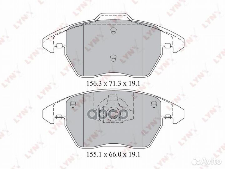2206BD Тормозные колодки дисковые lynx BD-2206