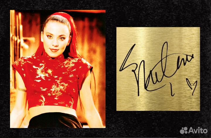 Melanie Chisholm автограф и фото на металле в раме