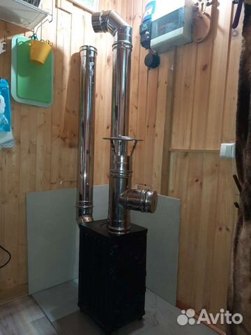 Печь буржуйка чугунная